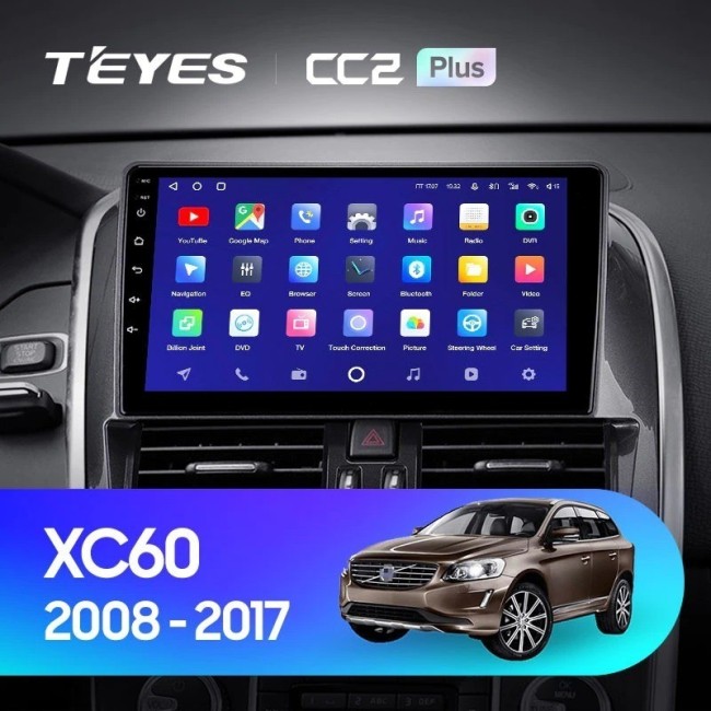 Штатная магнитола Teyes CC2 Plus 6/128 Volvo XC60 I 1 (2008-2017) F2
