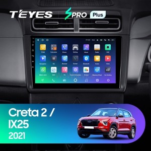 Штатная магнитола Teyes SPRO Plus 3/32 Hyundai Creta 2 2021+ (матовая) F1