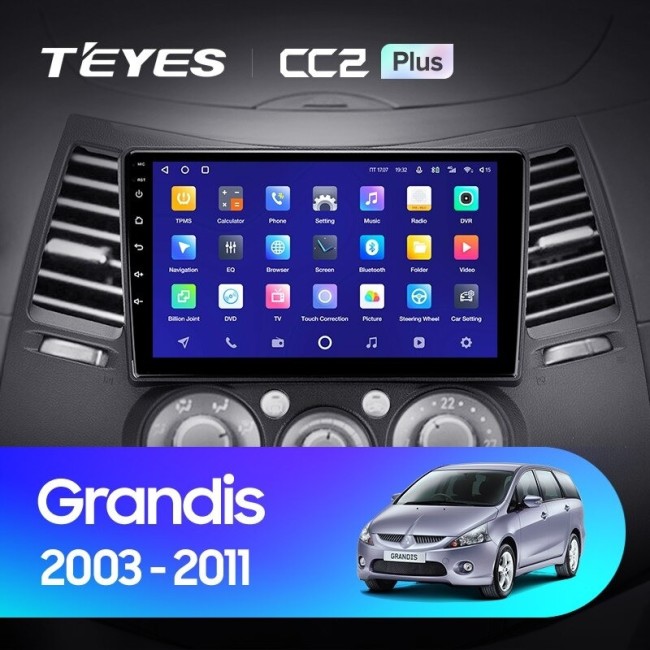 Штатная магнитола Teyes CC2 Plus 3/32 Mitsubishi Grandis 1 (2003-2011) F2