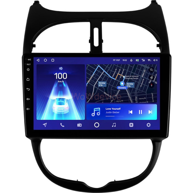 Штатная магнитола Teyes CC2 Plus 6/128 Peugeot 206 (1998-2012)