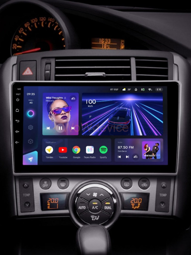 Штатная магнитола Teyes CC3 3/32 Toyota Verso R20 (2009-2018)