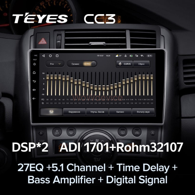 Штатная магнитола Teyes CC3 3/32 Toyota Verso R20 (2009-2018)