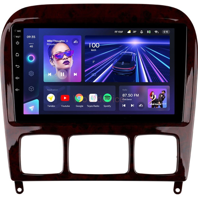 Штатная магнитола Teyes CC3 4/64 Mercedes Benz S-Class W220 VV220 (1998-2005)