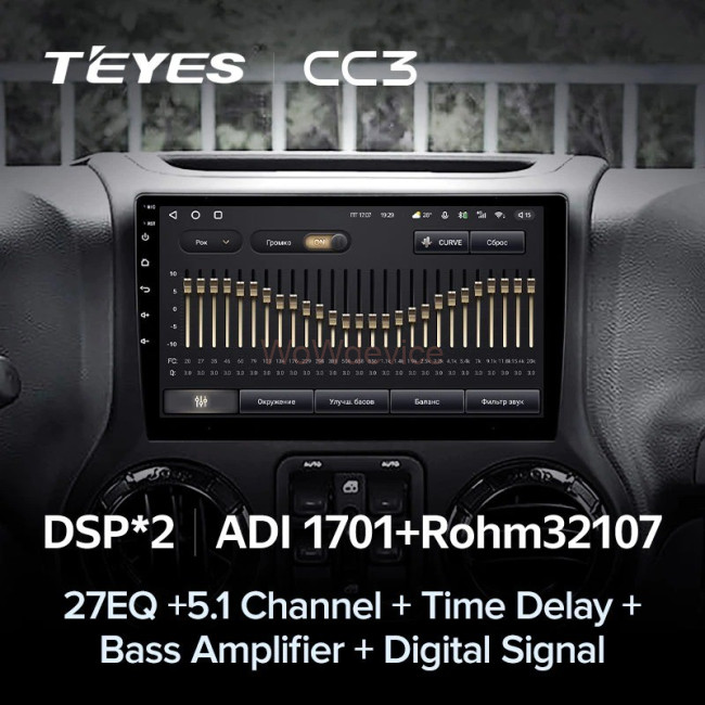 Штатная магнитола Teyes CC3 6/128 Jeep Wrangler 3 JK 2010-2017 L14 Штатная магнитола Teyes CC3 6/128 Jeep Wrangler 3 JK 2010-2017 L14