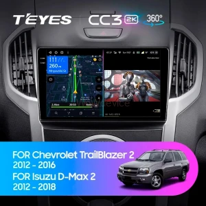 Штатная магнитола Teyes CC3 2K 360 6/128 Chevrolet TrailBlazer 2 (2012-2015)