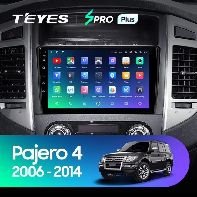 Штатная магнитола Teyes SPRO Plus 6/128 Mitsubishi Pajero 4 V80 V90 (2006-2014) Тип-A