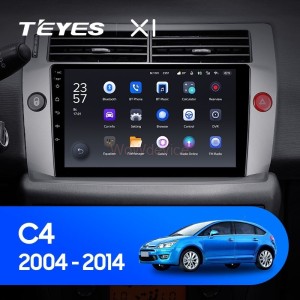 Штатная магнитола Teyes X1 4G 2/32 Citroen C4 (2004-2014)