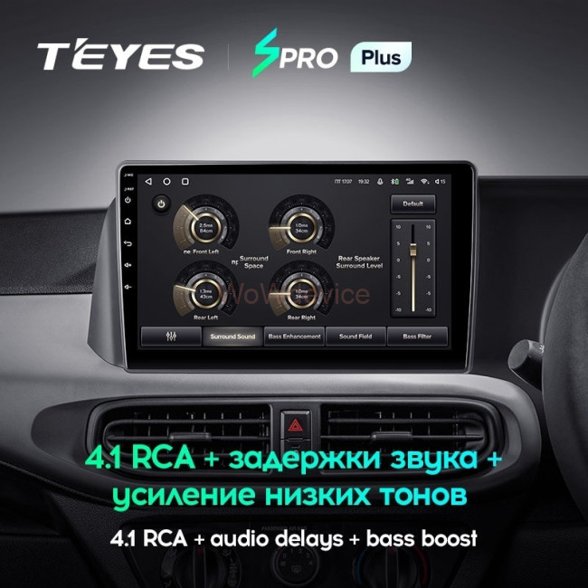 Штатная магнитола Teyes SPRO Plus 4/64 Hyundai i10 3 (2019-2023) Правый руль