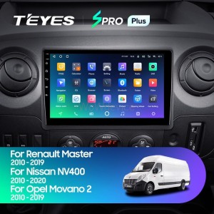 Штатная магнитола Teyes SPRO Plus 4/64 Opel Movano 2 (2010-2019) (F2)