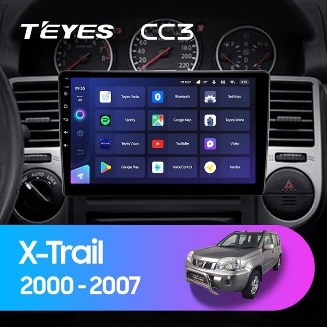 Штатная магнитола Teyes CC3 360 6/128 Nissan X-Trail T30 (2000-2007)