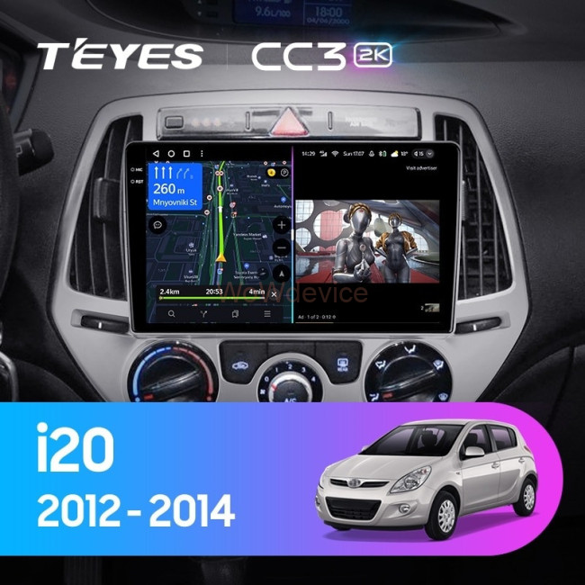 Штатная магнитола Teyes CC3 2K 360 6/128 Hyundai i20 2 (2012-2014) Штатная магнитола Teyes CC3 2K 360 6/128 Hyundai i20 2 (2012-2014)