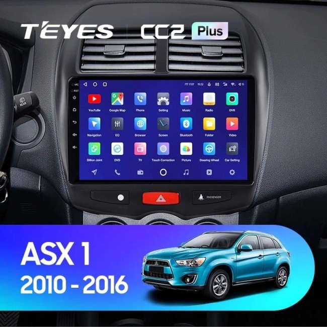 Штатная магнитола Teyes CC2 Plus 6/128 Mitsubishi ASX 1 (2010-2016) Тип-B