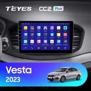 Штатная магнитола Teyes CC2 Plus 4/32 LADA Vesta 2023+ F2