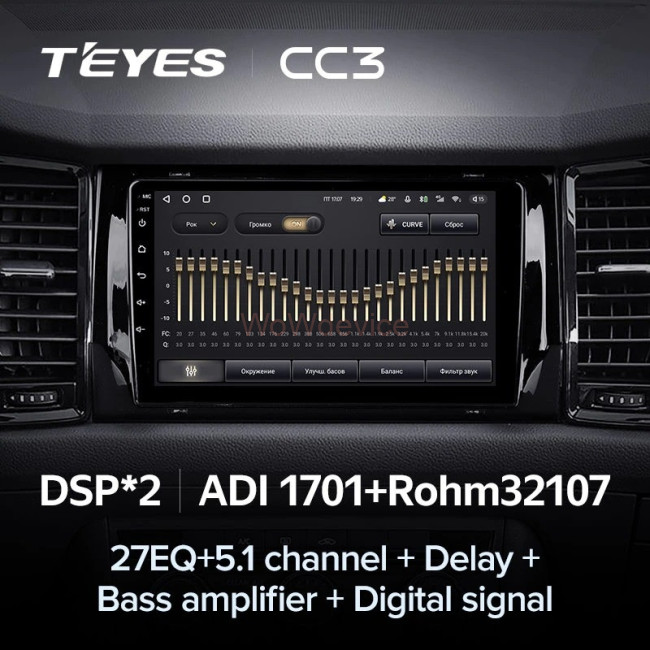 Штатная магнитола Teyes CC3 4/64 Skoda Karoq (2017-2022) Тип-A
