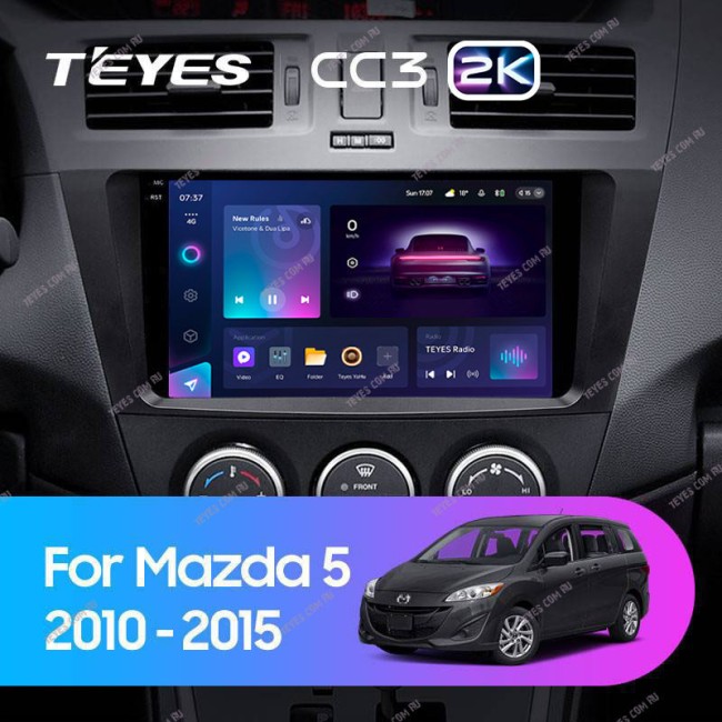 Штатная магнитола Teyes CC3 2K 3/32 Mazda 5 3 CW (2010-2015)