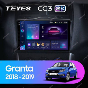 Штатная магнитола Teyes CC3 2K 4/64 LADA Granta Cross (2018-2019)