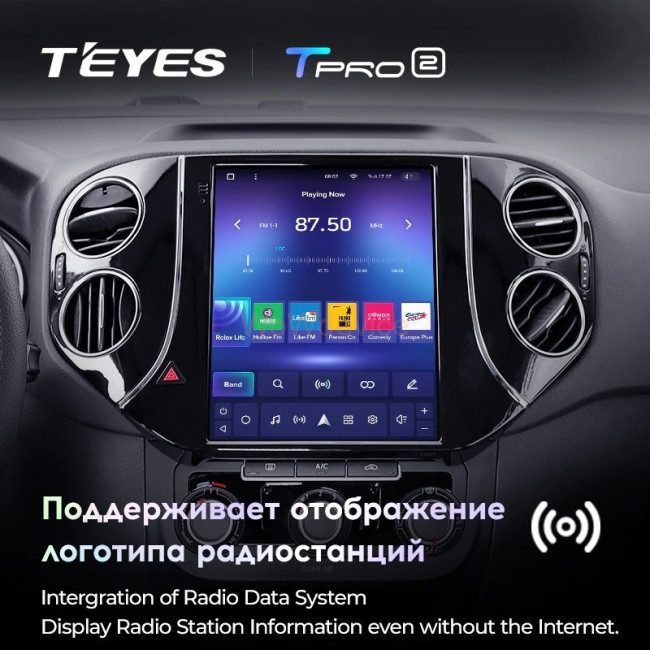 Штатная магнитола Tesla style Teyes TPRO 2 4/64 Volkswagen Tiguan 1 NF 2007-2016
