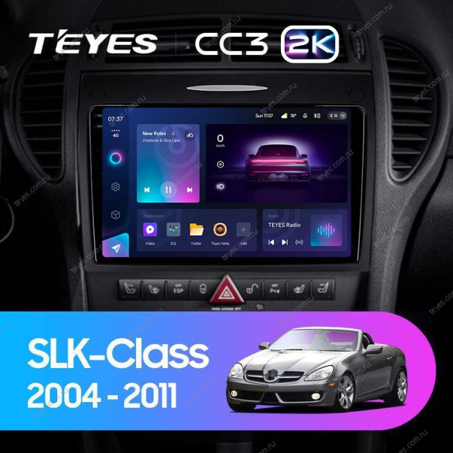 Штатная магнитола Teyes CC3 2K 6/128 Mercedes-Benz SLK-Class R171 (2004-2011)