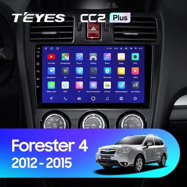 Штатная магнитола Teyes CC2L Plus 1/16 Subaru Forester 4 SJ (2012-2015) Тип-A