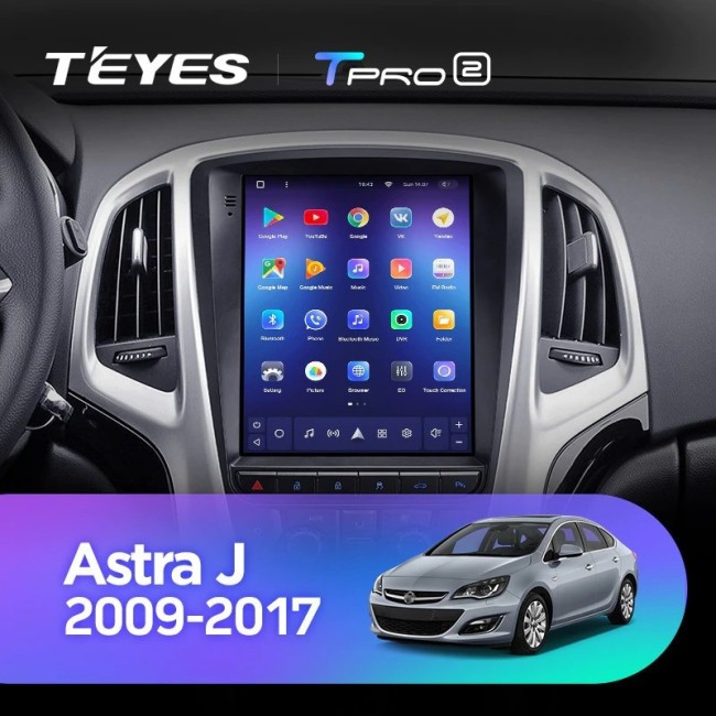 Штатная магнитола Tesla style Teyes TPRO 2 3/32 Opel Astra J 2009-2017