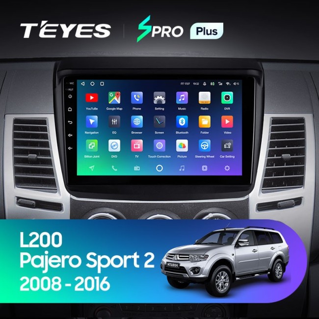 Штатная магнитола Teyes SPRO Plus 6/128 Mitsubishi Pajero Sport 2 (2008-2016)