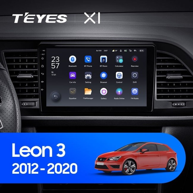 Штатная магнитола Teyes X1 4G 2/32 Seat Leon 3 (2012-2020)