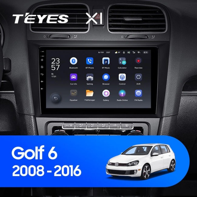 Штатная магнитола Teyes X1 4G 2/32 Volkswagen Golf 6 (2008-2016)