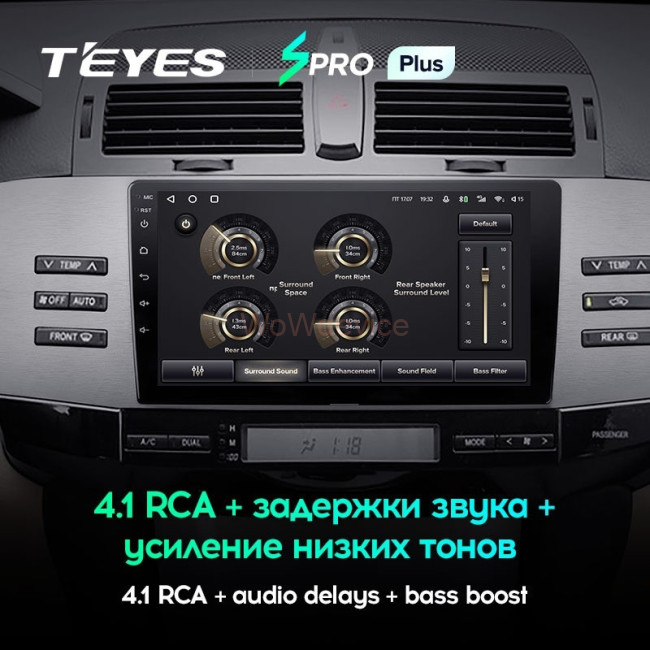 Штатная магнитола Teyes SPRO Plus 4/32 Toyota Mark X X120 (2004-2009) Правый руль