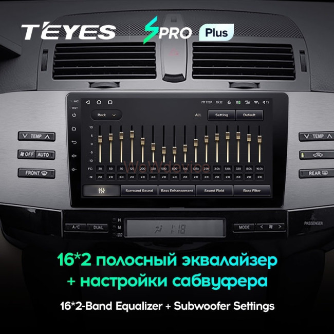 Штатная магнитола Teyes SPRO Plus 4/32 Toyota Mark X X120 (2004-2009) Правый руль
