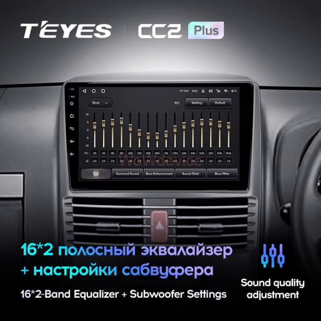 Штатная магнитола Teyes CC2 Plus 4/64 Toyota Rush (2015-2018) Правый руль