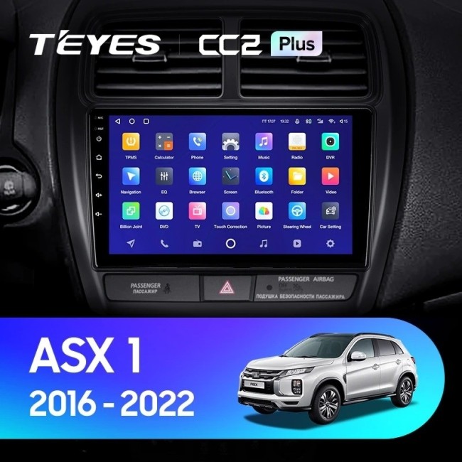 Штатная магнитола Teyes CC2L Plus 2/32 Mitsubishi ASX (2016-2022) Тип-А