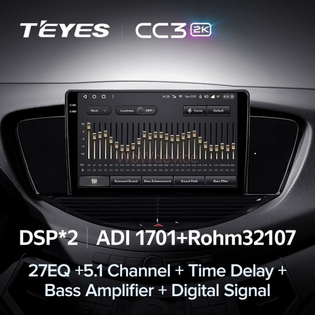 Штатная магнитола Teyes CC3 2K 4/32 Subaru Tribeca WX W10 (2004-2014)