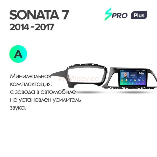Штатная магнитола Teyes SPRO Plus 6/128 Hyundai Sonata 7 LF (2014-2017) Тип-B
