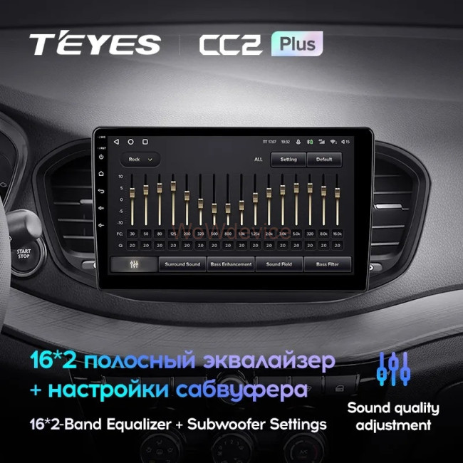Штатная магнитола Teyes CC2 Plus 4/64 LADA Vesta 2023+ F2