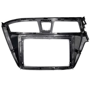 Рамка магнитолы 9.0" (цв.Черный) для HYUNDAI i-20 2014-2018 Левый руль