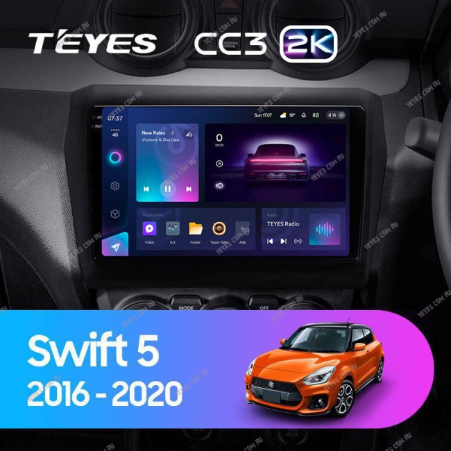 Штатная магнитола Teyes CC3 2K 3/32 Suzuki Swift 5 (2016-2020)