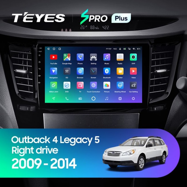 Штатная магнитола Teyes SPRO Plus 4/64 Subaru Legacy 5 (2009-2014)