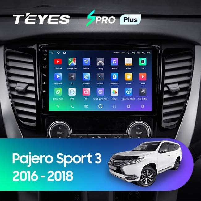 Штатная магнитола Teyes SPRO Plus 6/128 Mitsubishi Pajero Sport 3 (2016-2018)