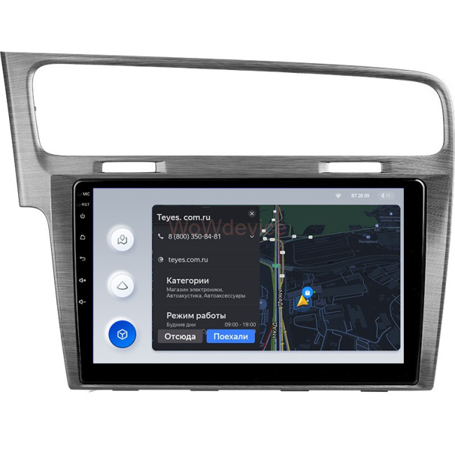 Штатная магнитола Teyes X1 4G 2/32 Volkswagen Golf 7 MK7 (2014-2018) Тип-A