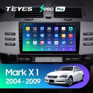 Штатная магнитола Teyes SPRO Plus 4/64 Toyota Mark X X120 (2004-2009) Правый руль