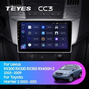 Штатная магнитола Teyes CC3 360 6/128 Toyota Harrier (2003-2009)
