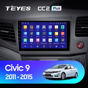 Штатная магнитола Teyes CC2 Plus 4/32 Civic 9 FB FK FD (2011-2015) Правый руль