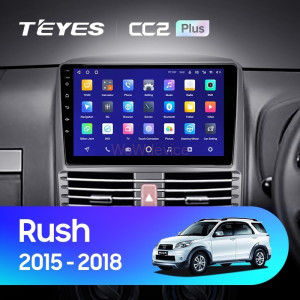 Штатная магнитола Teyes CC2 Plus 6/128 Toyota Rush (2015-2018) Правый руль
