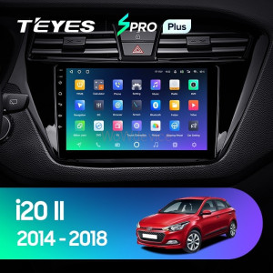 Штатная магнитола Teyes SPRO Plus 4/32 Hyundai i20 2 GB (2014-2018) Левый руль