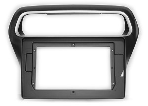 Рамка магнитолы 10.2" (цв.Черный и Серебристый) для FORD Escort 2014+