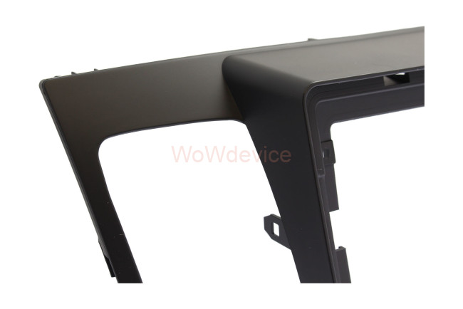 Рамка магнитолы 9.0" (цв.Черный) для HYUNDAI Sonata (NF) 2008-2010 Климат