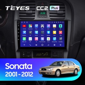 Штатная магнитола Teyes CC2 Plus 4/64 Hyundai Sonata EF рестайлинг (2001-2012)