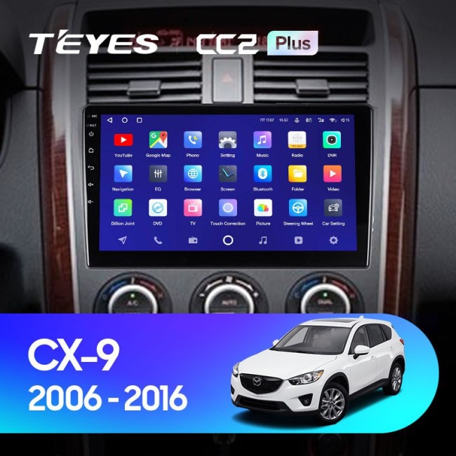 Штатная магнитола Teyes CC2L Plus 1/16 Mazda CX-9 TB (2006-2016)