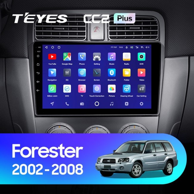 Штатная магнитола Teyes CC2L Plus 1/16 Subaru Forester SG (2002-2008)