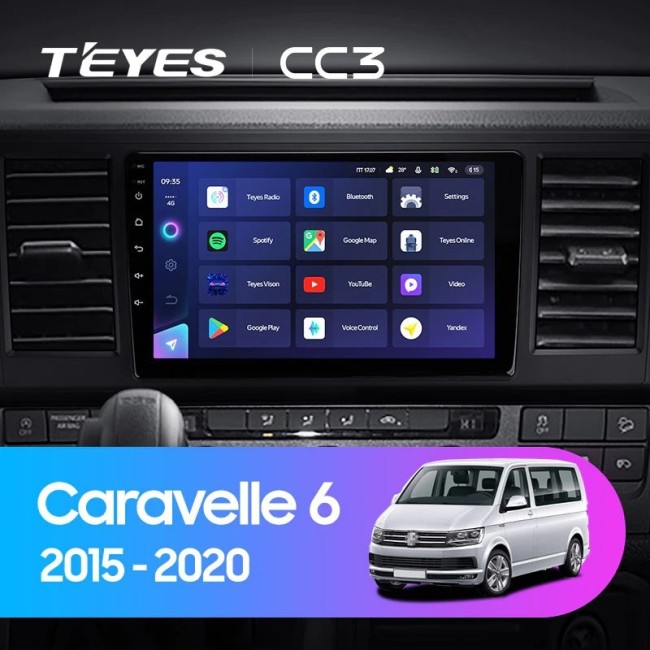 Штатная магнитола Teyes CC3 3/32 Volkswagen Caravelle T6 (2015-2020)